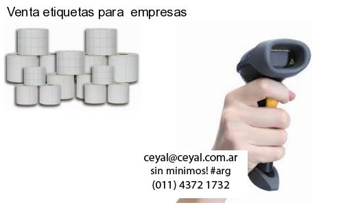 Venta etiquetas para empresas