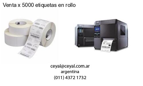 Venta x 5000 etiquetas en rollo