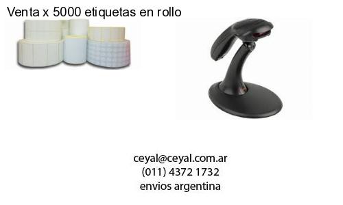 Venta x 5000 etiquetas en rollo