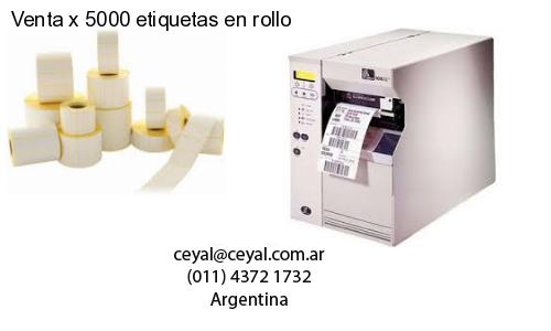 Venta x 5000 etiquetas en rollo