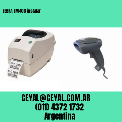 ZEBRA ZM400 instalar