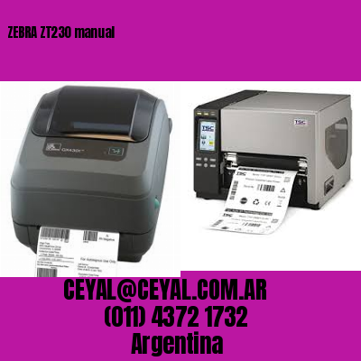 ZEBRA ZT230 manual