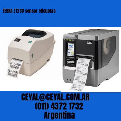 ZEBRA ZT230 sensor etiquetas