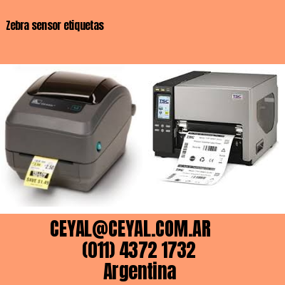 Zebra sensor etiquetas