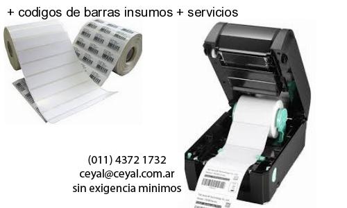   codigos de barras insumos   servicios