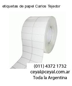 etiquetas de papel Carlos Tejedor