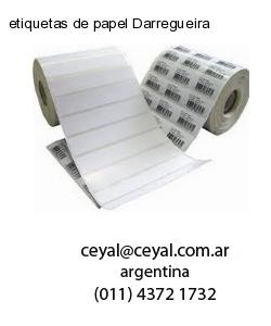 etiquetas de papel Darregueira