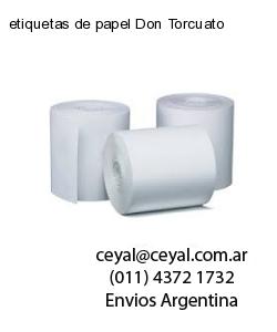 etiquetas de papel Don Torcuato