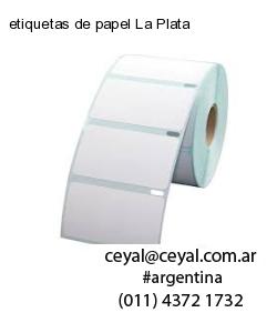 etiquetas de papel La Plata