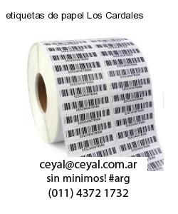 etiquetas de papel Los Cardales