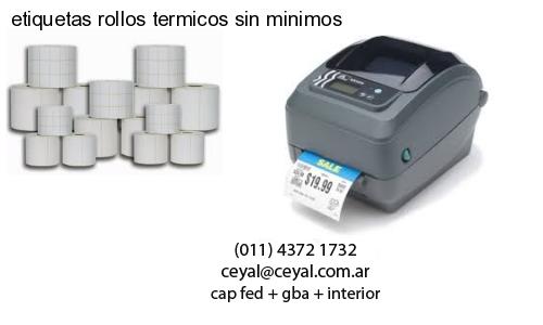 etiquetas rollos termicos sin minimos