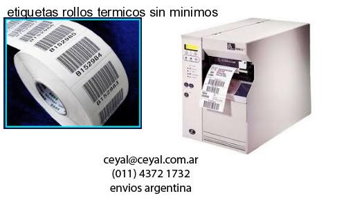 etiquetas rollos termicos sin minimos