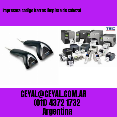 impresora codigo barras limpieza de cabezal