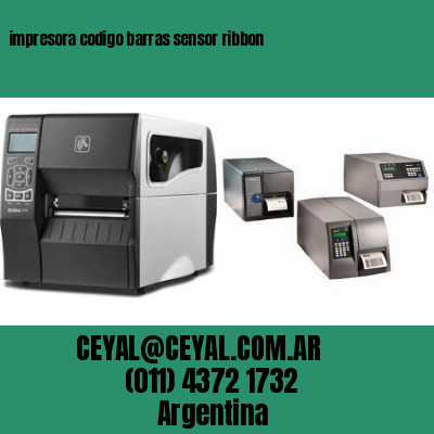 impresora codigo barras sensor ribbon