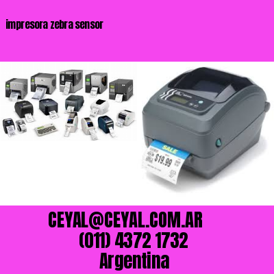 impresora zebra sensor