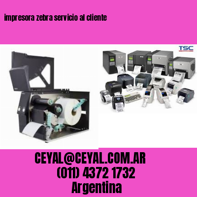 impresora zebra servicio al cliente
