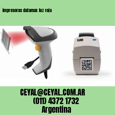 impresoras datamax luz roja