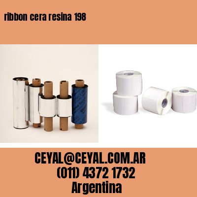 ribbon cera resina 198