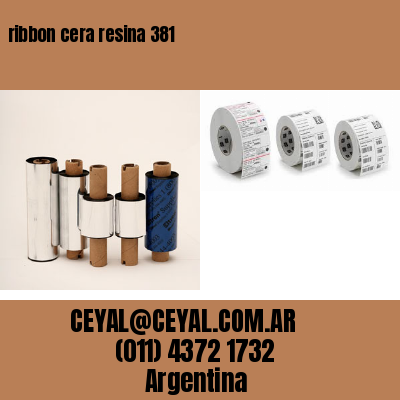 ribbon cera resina 381