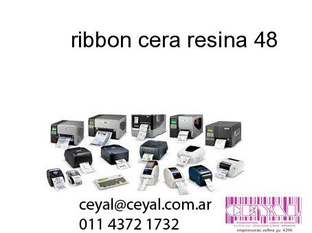 ribbon cera resina 48