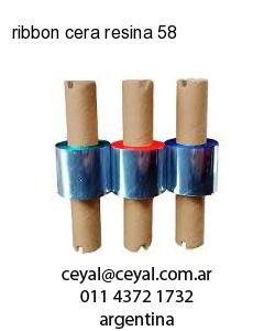 ribbon cera resina 58