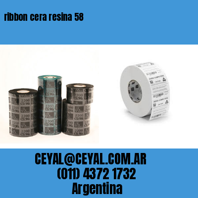 ribbon cera resina 58