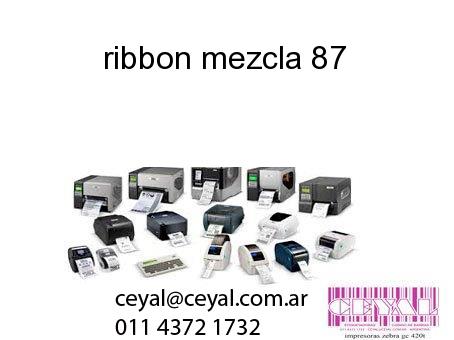 ribbon mezcla 87