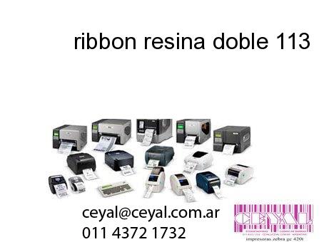 ribbon resina doble 113