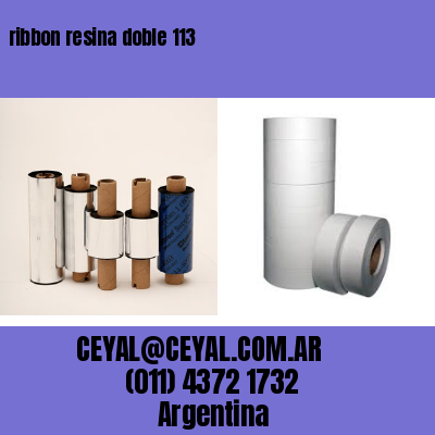 ribbon resina doble 113