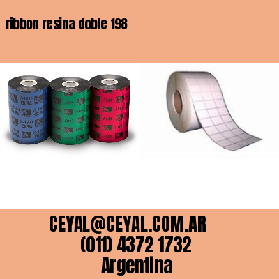 ribbon resina doble 198