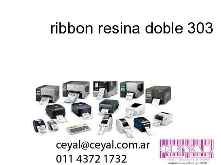 ribbon resina doble 303