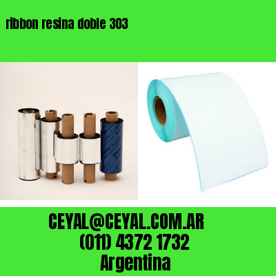 ribbon resina doble 303