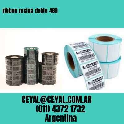 ribbon resina doble 480