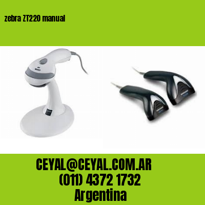 zebra ZT220 manual