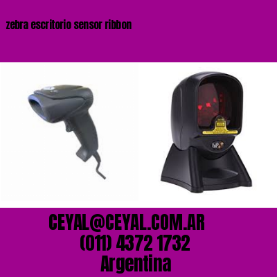 zebra escritorio sensor ribbon
