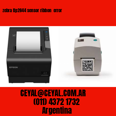zebra tlp2844 sensor ribbon  error