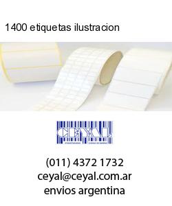 1400 etiquetas ilustracion