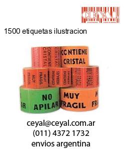 1500 etiquetas ilustracion