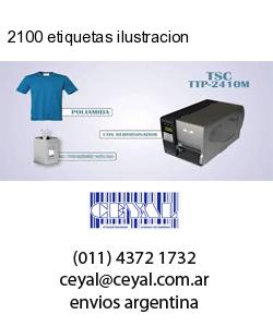 2100 etiquetas ilustracion