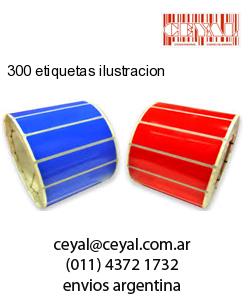 300 etiquetas ilustracion