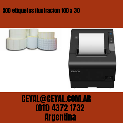 500 etiquetas ilustracion 100 x 30