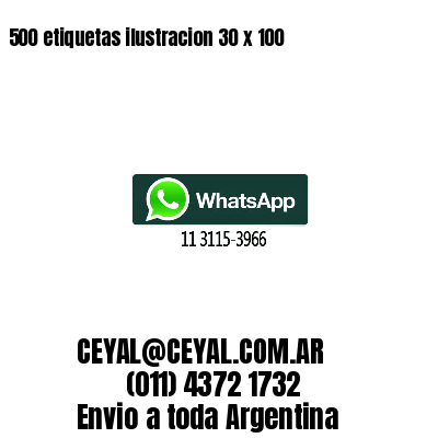 500 etiquetas ilustracion 30 x 100