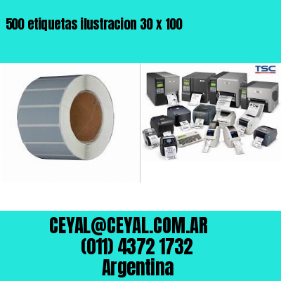 500 etiquetas ilustracion 30 x 100