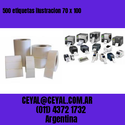 500 etiquetas ilustracion 70 x 100