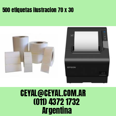 500 etiquetas ilustracion 70 x 30