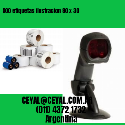 500 etiquetas ilustracion 80 x 30