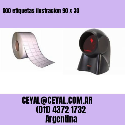 500 etiquetas ilustracion 90 x 30