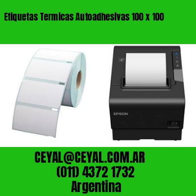 Etiquetas Termicas Autoadhesivas 100 x 100