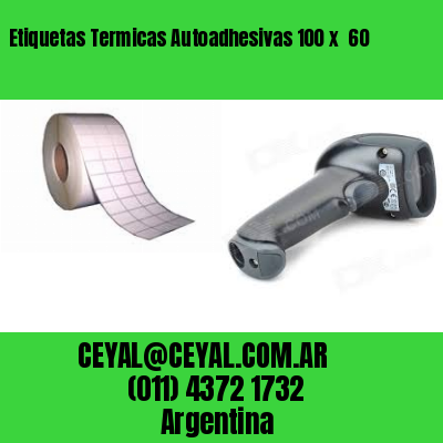 Etiquetas Termicas Autoadhesivas 100 x  60