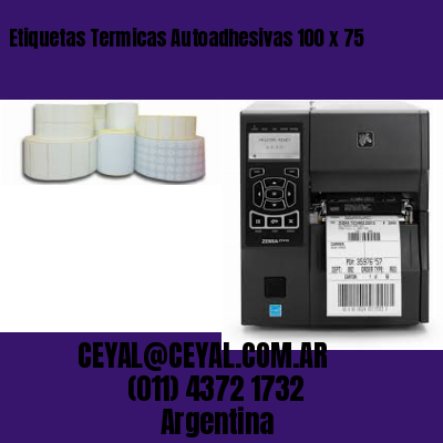 Etiquetas Termicas Autoadhesivas 100 x 75